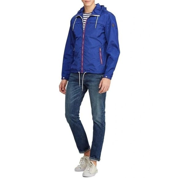 Polo Ralph Lauren Other - Polo Ralph Lauren Blue Men's Hooded Rain Windbreaker Jacket size M